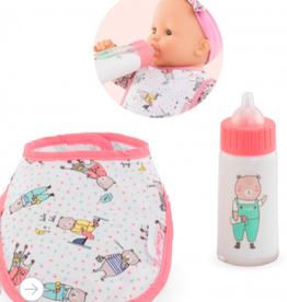 Baby Bib and Magic Milk Bottle 12" & 14" Baby Dolls