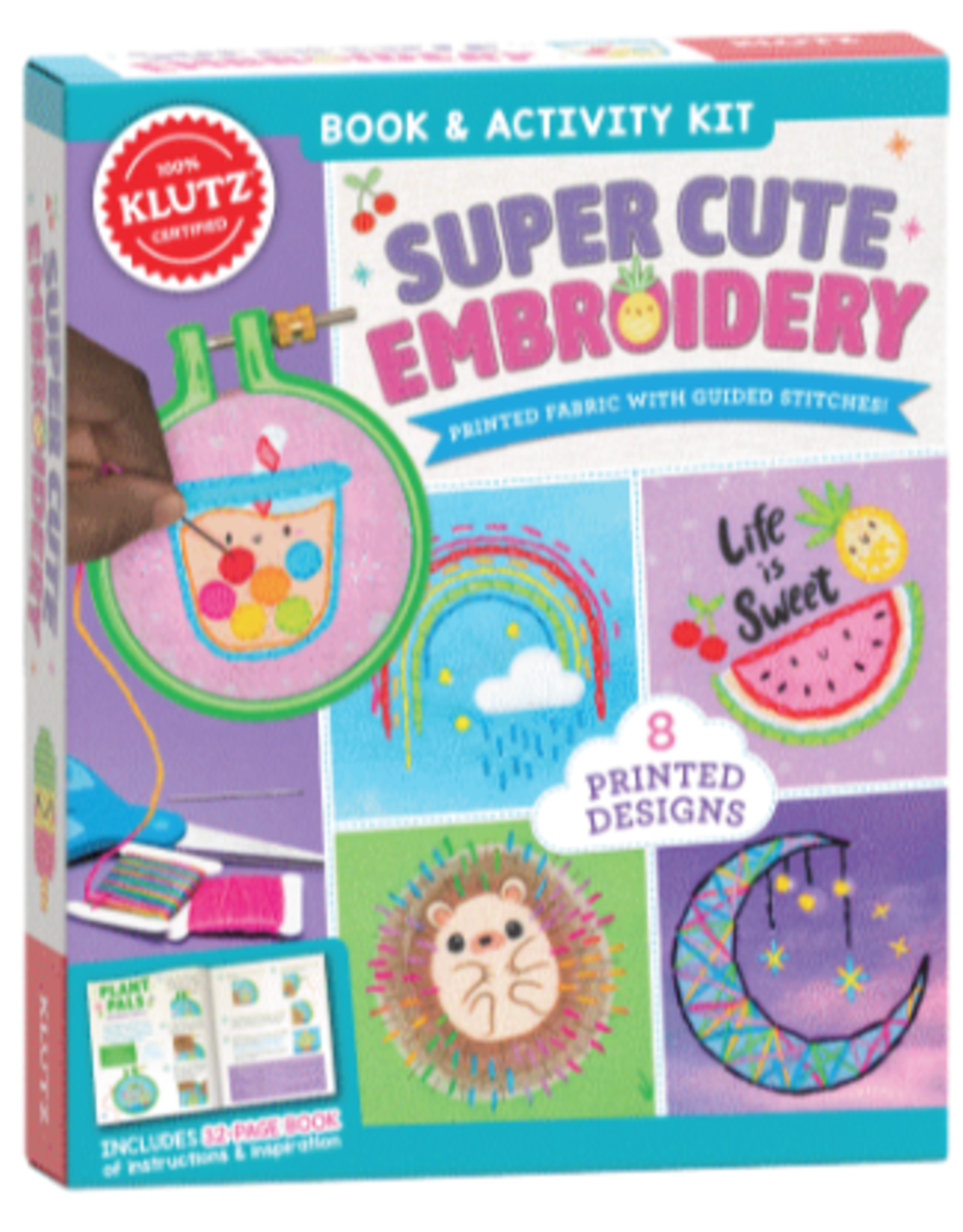 Super Cute Embroidery Book & Activity Kit