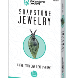 Soapstone Jewelry Carve Your Own Leaf Pendant