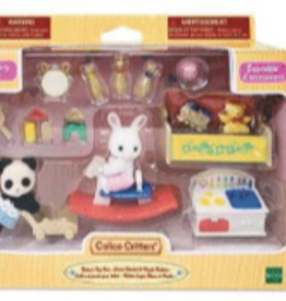 Calico Critter Baby's Toy Box Snow Rabbit & Panda