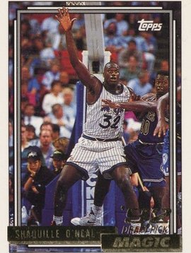 Topps Topps Shaquille O'neal Rookie Card 1992-1993