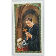 St. Aloysius Laminated Holy Card