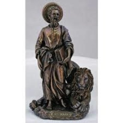 St. Mark with Lion Veronese Cold Cast Bronze