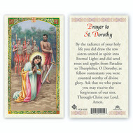 St. Dorothy Laminated Holy Card