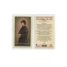 St. Elizabeth Ann Seton Laminated Holy Card