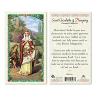 St. Elizabeth of Hungary Laminated Holy Card