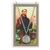 St. Francis of Assisi Pewter Necklace and Holy Card