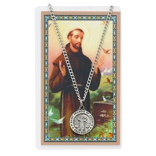 St. Francis of Assisi Medal and Laminated Holy Card