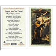 Jesus Christ Crucified Laminated Holy Card