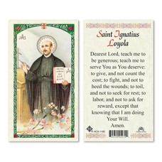 St. Ignatius Loyola Laminated Holy Card