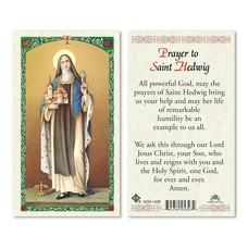 St. Hedwig Laminated Holy Card