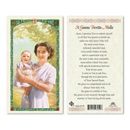 St. Gianna Beretta Molla Laminated Holy Card