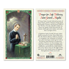 St. Gerard Majella Laminated Holy Card