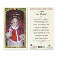St. John XXIII Laminated Holy Card