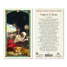 St. Jerome Laminated Holy Card