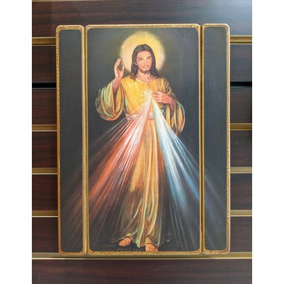 Divine Mercy Wall Plaque 15x11