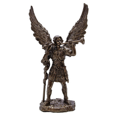 St. Gabriel Statue, Cold Cast Bronze 4"