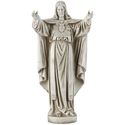 Sacred Heart of Jesus Outdoor Statue, 22"
