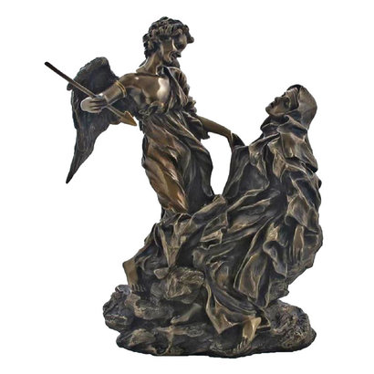 Ecstacy St. Teresa of Avila, Cold Cast Bronze 8.5" Statue