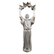 St. Francis, Pewter Style 11" Statue