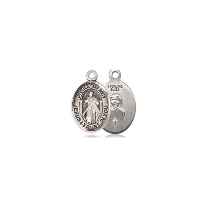 Divine Mercy Medal, 14kt GF, 1/2x1/4