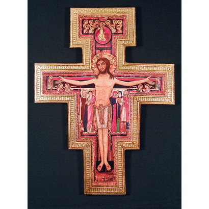 San Damiano Crucifix, 6", Made in Italy
