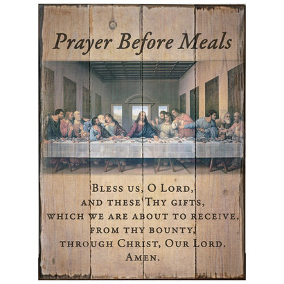Last Supper Wood Plaque, 8x10