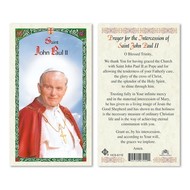 St. John Vianney Laminated Holy Card