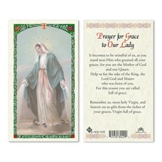 Our Lady of Grace, Prayer Holy Card