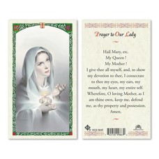Prayer to Our Lady Laminated Holy Card