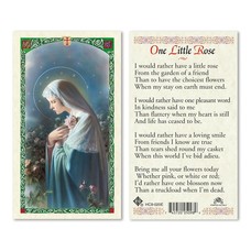 Mystical Rose, One Little Rose Holy Card