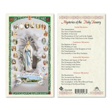 Mysteries of the Holy Rosary Holy Card