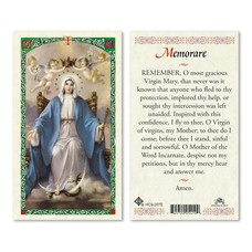 Memorare Holy Card