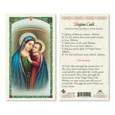 Regina Coeli Holy Card