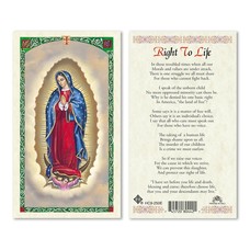 Right to Life OLG Holy Card
