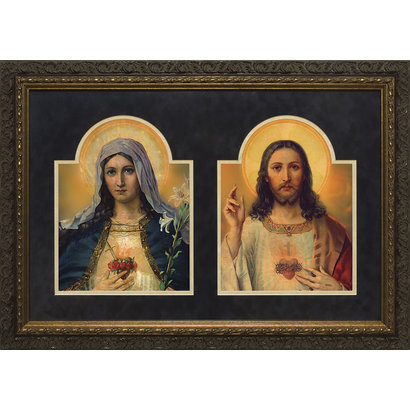 Sacred and Immaculate Heart, 21.5"x29.5"