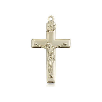 Crucifix, 14kt GF, 1 1/8 x 5/8, NO CHAIN