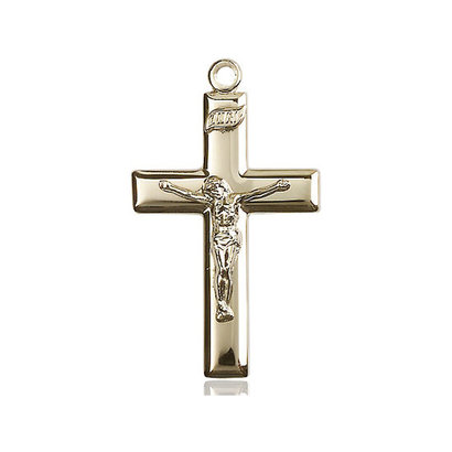 Crucifix, 14 kt GF, 1 3/8 x 3/4, NO CHAIN