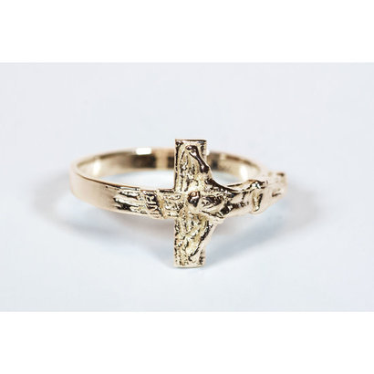 Crucifix Ring, 14 kt Solid Gold