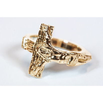 Crucifix Ring, 14 kt Solid Gold