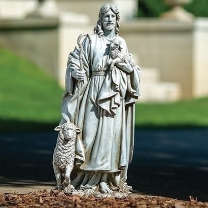 Jesus the Good Shepherd, 25", outdoor