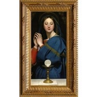 Virgin Adoring the Host (Ingres), Canvas, 24x48