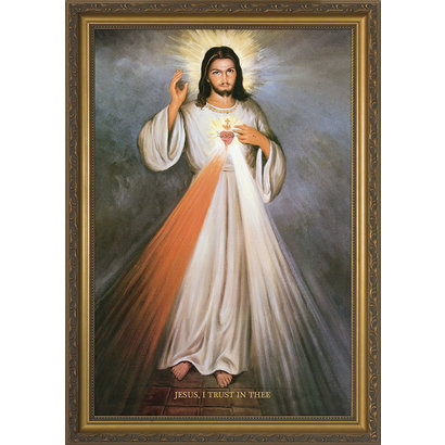 Divine Mercy & Sacred Heart, 8x12