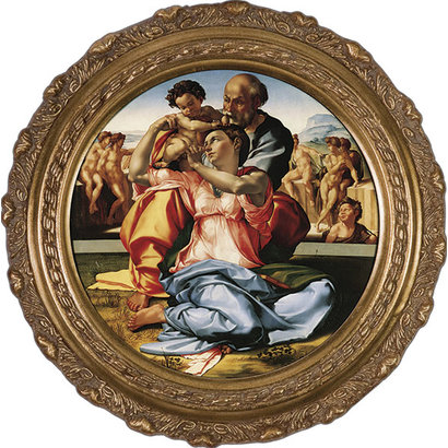 Holy Family (Michelangelo), Canvas, 8x8