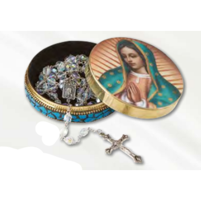 Our Lady of Guadalupe Rosary Tin