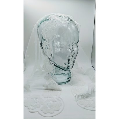 Fatima Chapel Veil, White, Triangular