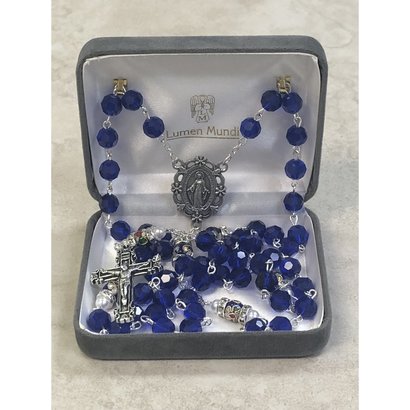 Blue Crystal Rosary