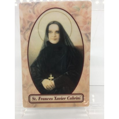 St. Francis Xavier Cabrina Relic Card