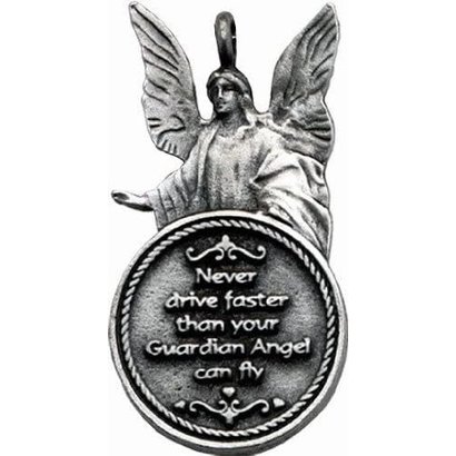 Rearview Mirror Ornament Never Drive Faster Angel