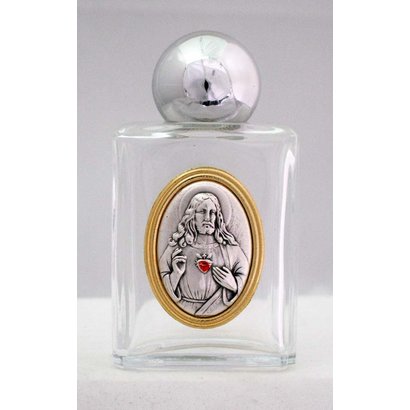 Sacred Heart of Jesus Holy Water Bottle Made in Italy